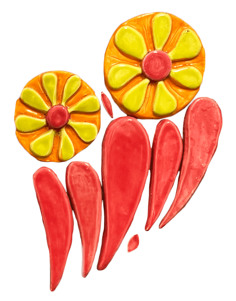 Tile of goldenrod plants