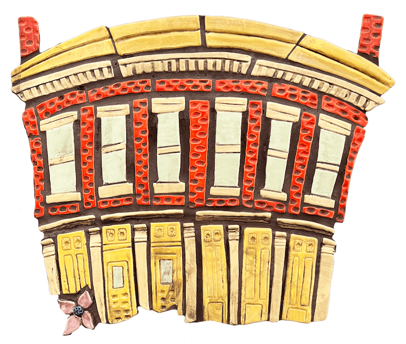 Tile of the Irish Rover building